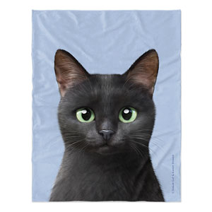 Zoro the Black Cat Soft Blanket
