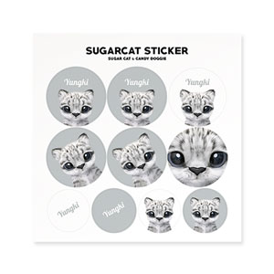 Yungki the Snow Leopard Sticker