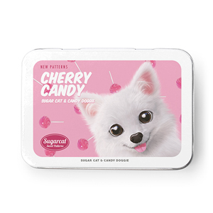 Dubu the Spitz’s Cherry Candy New Patterns Tin Case MINI