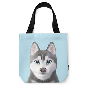 Howl the Siberian Husky Mini Tote Bag