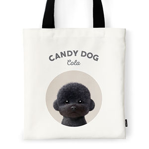 Cola the Medium Poodle Ivory Tote Bag