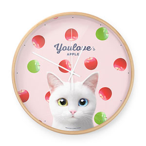 Youlove&#039;s Apple Birch Wall Clock
