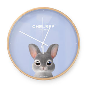 Chelsey the Rabbit Birch Wall Clock